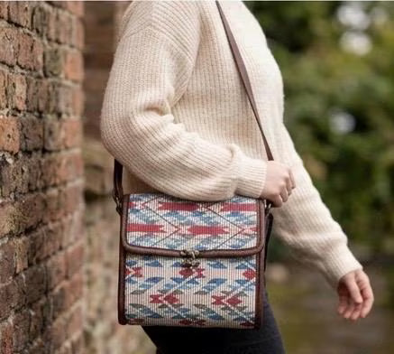 Handwoven Jute Crossbody Satchel