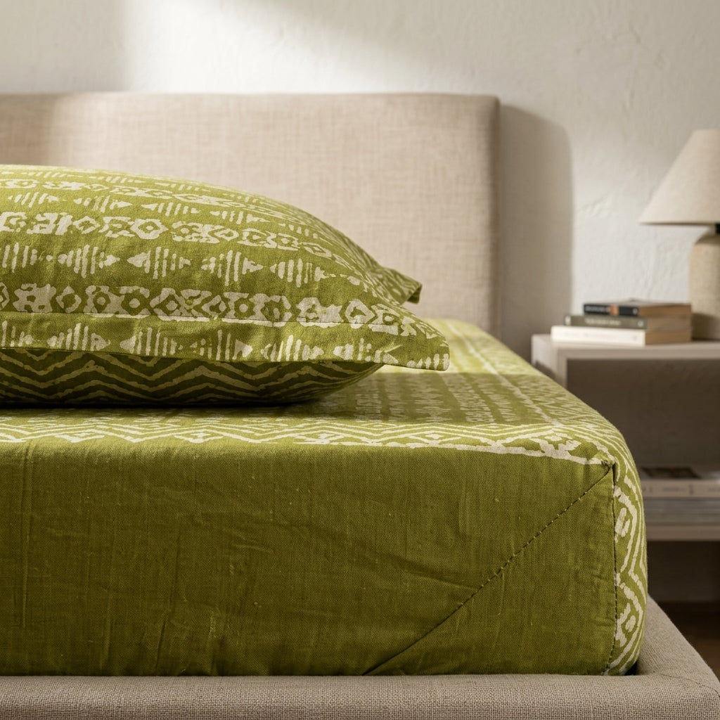 Handcrafted Bengal Bloom Bed Sheet by The Roots of Heritage (7)
