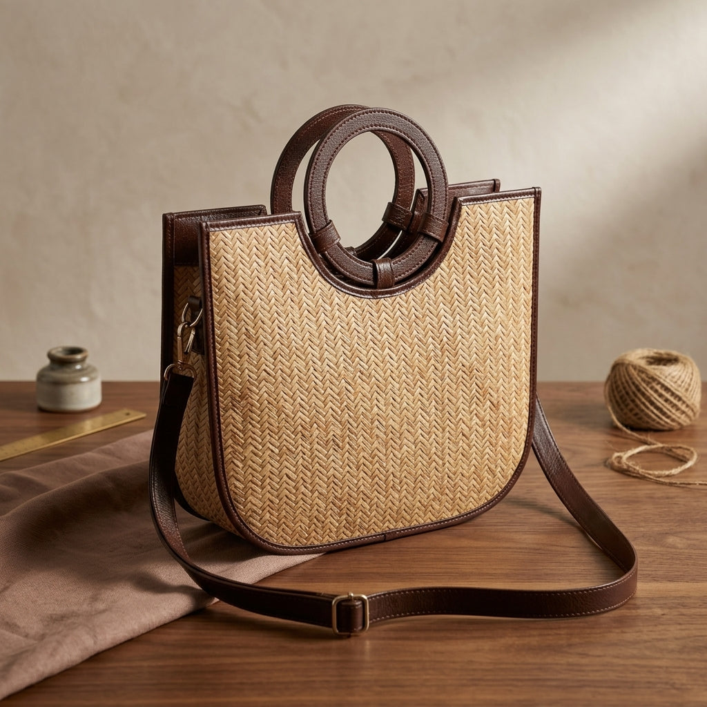 Handwoven Jute Tote by The Roots of Heritage (2)