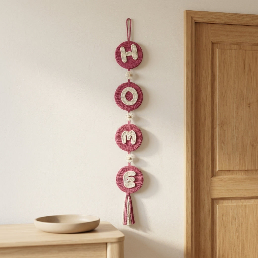 Handwoven Jute Welcome Wall Hanging by The Roots of Heritage (4)