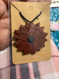 Artisan Lotus Pendant Necklace by The Roots of Heritage