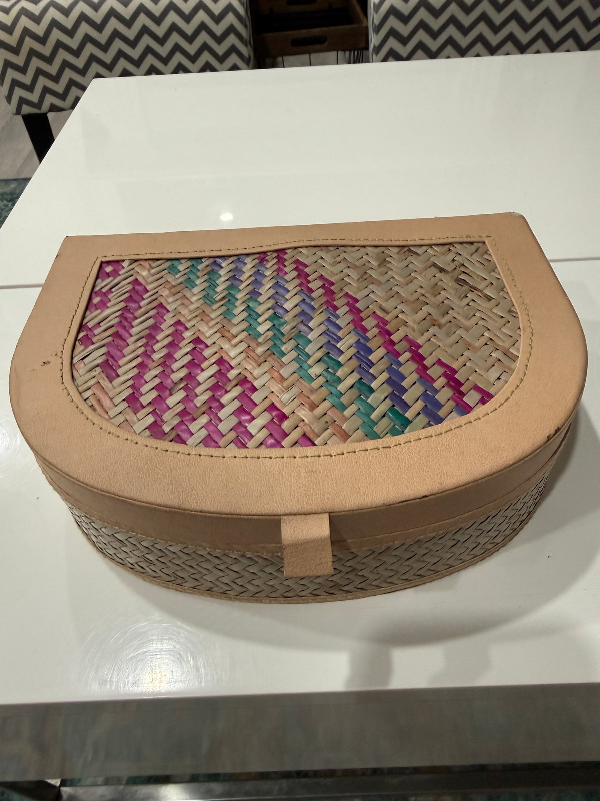 Artisan Jute Jewelry Keepsake Box by The Roots of Heritage