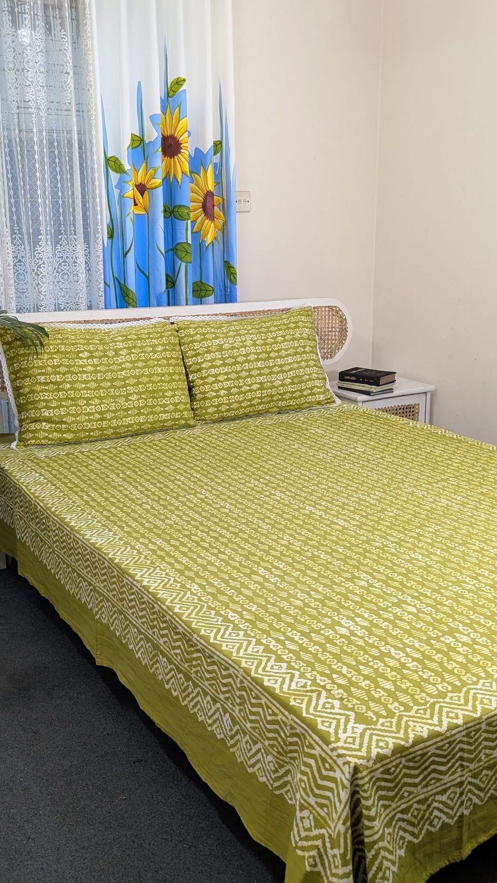Handcrafted Bengal Bloom Bed Sheet by The Roots of Heritage (5)