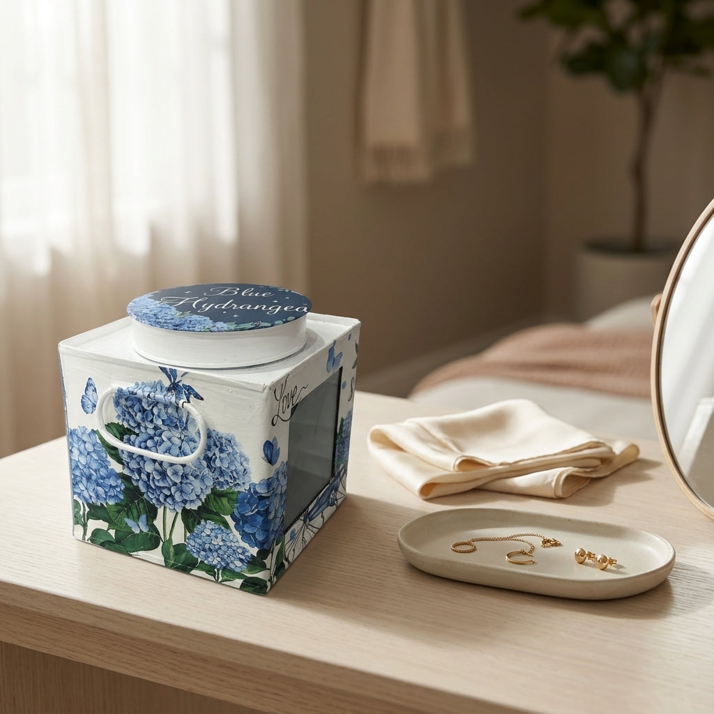Blue Hydrangea Keepsake Box by The Roots of Heritage (3)