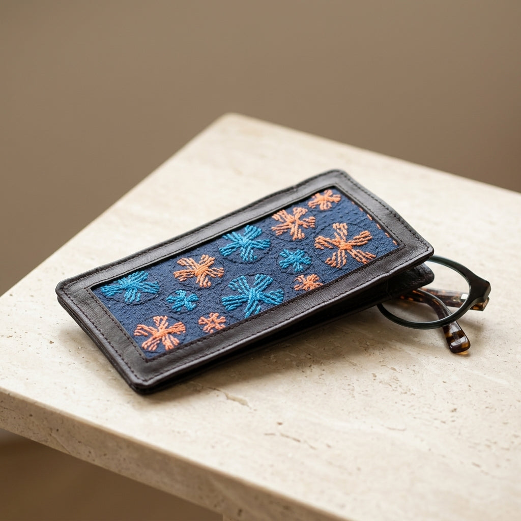 Handwoven Artisan Glasses Case by The Roots of Heritage