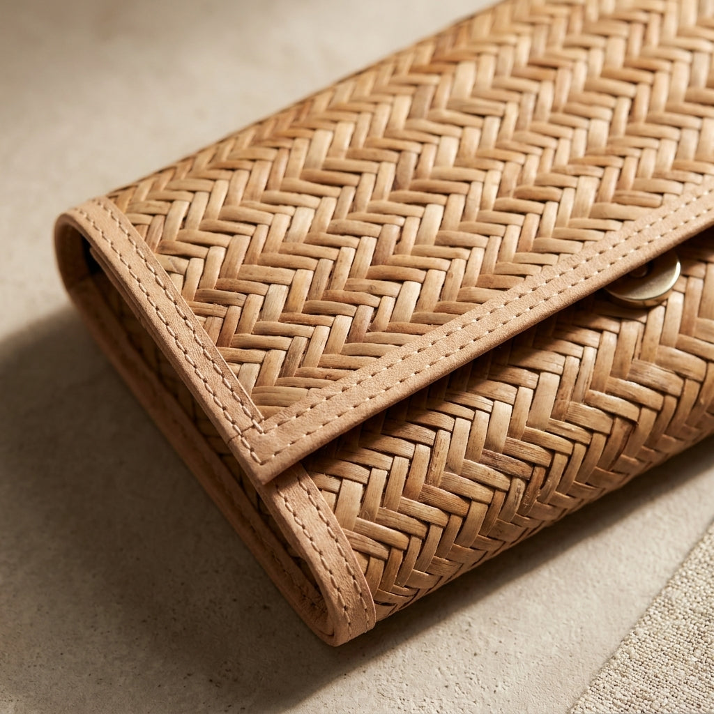 Handwoven Jute Envelope Clutch by The Roots of Heritage (2)