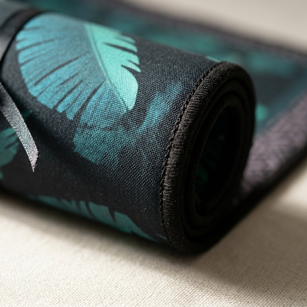 Tropical Leaf Roll-Up Mat by The Roots of Heritage (4)