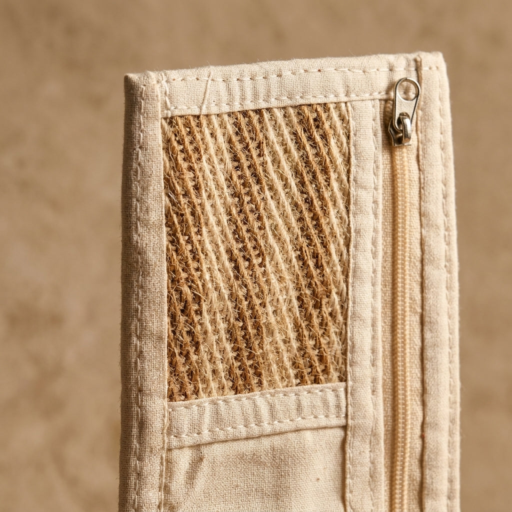 Handwoven Jute Zip Wallet by The Roots of Heritage (3)