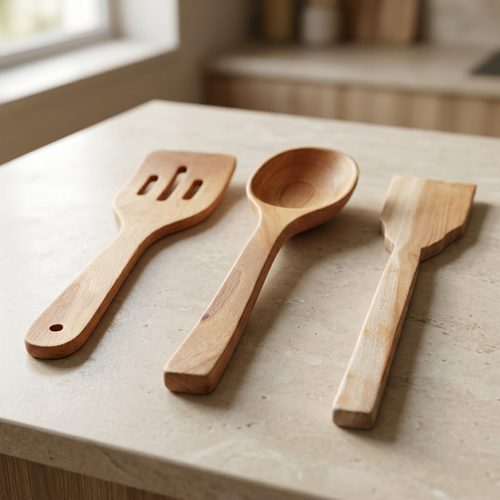 Artisan Wooden Kitchen Utensil Set by The Roots of Heritage (3)