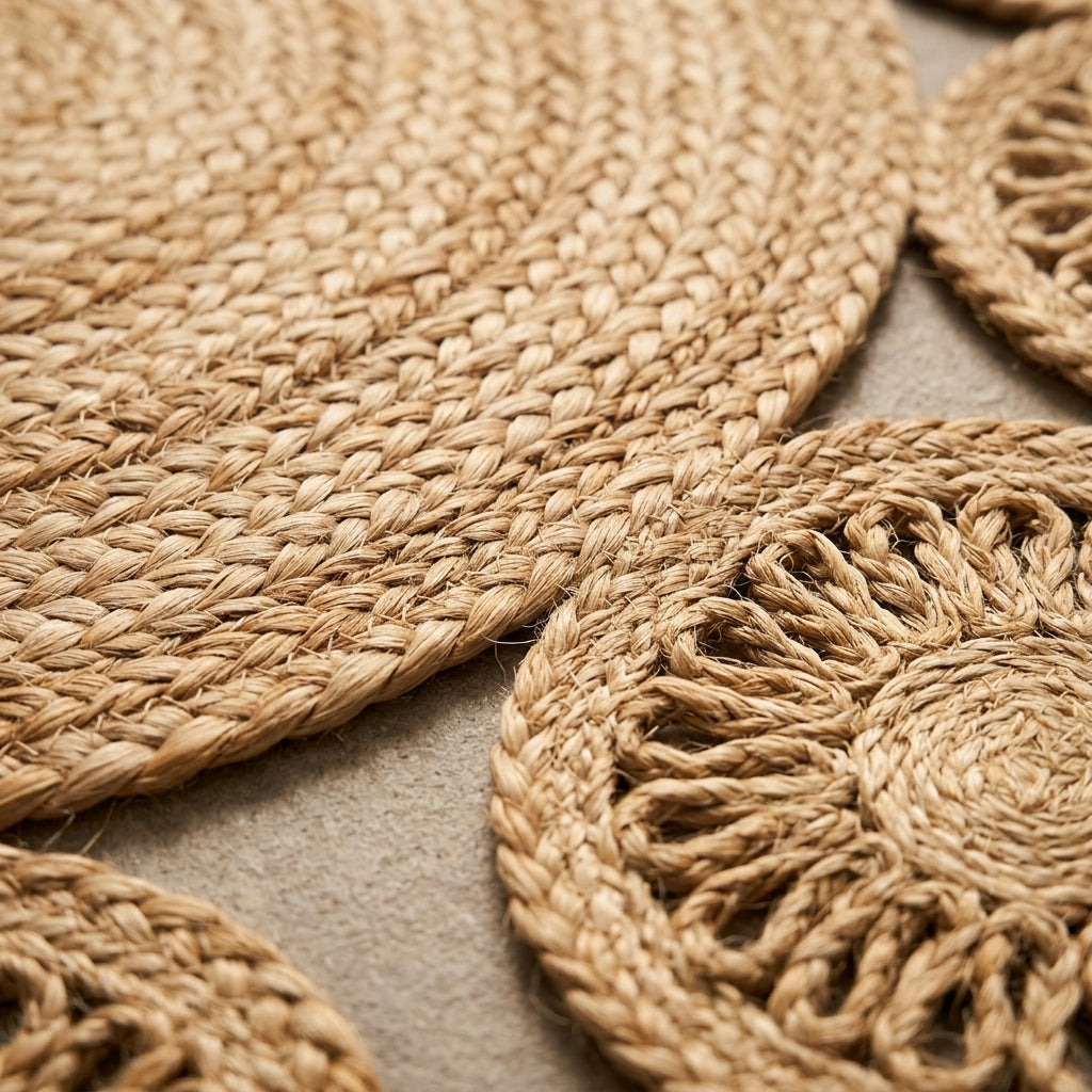Heritage Weave Jute Statement Rug by The Roots of Heritage (5)