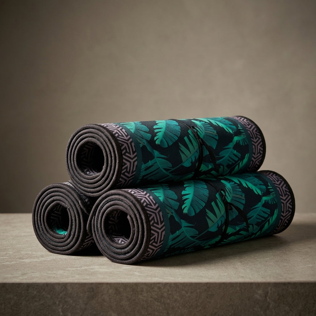 Tropical Leaf Roll-Up Mat by The Roots of Heritage (3)