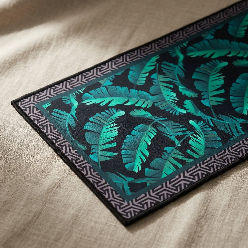 Tropical Leaf Roll-Up Mat by The Roots of Heritage