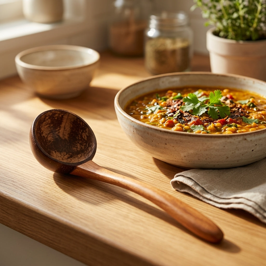 Artisan Mango Wood Ladle by The Roots of Heritage (2)