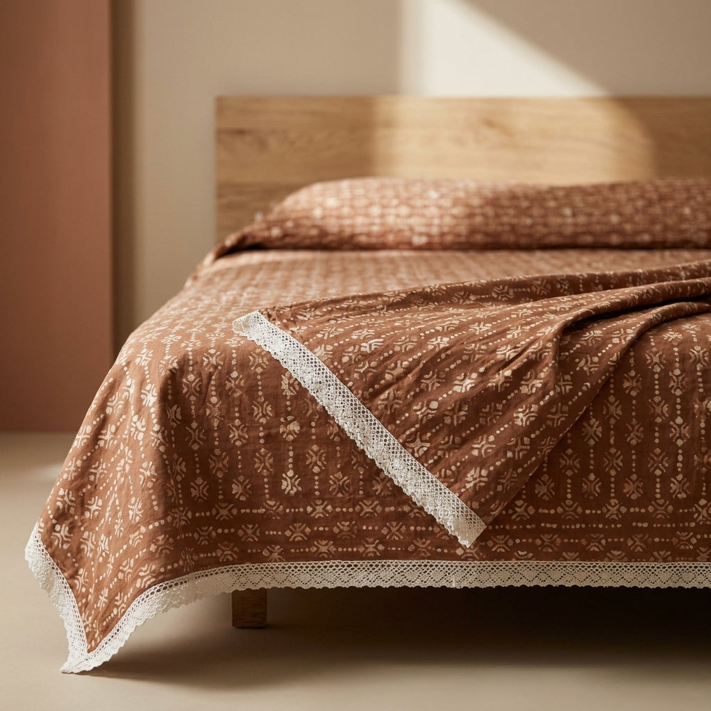 Heritage Block Print Bed Cover by The Roots of Heritage (3)