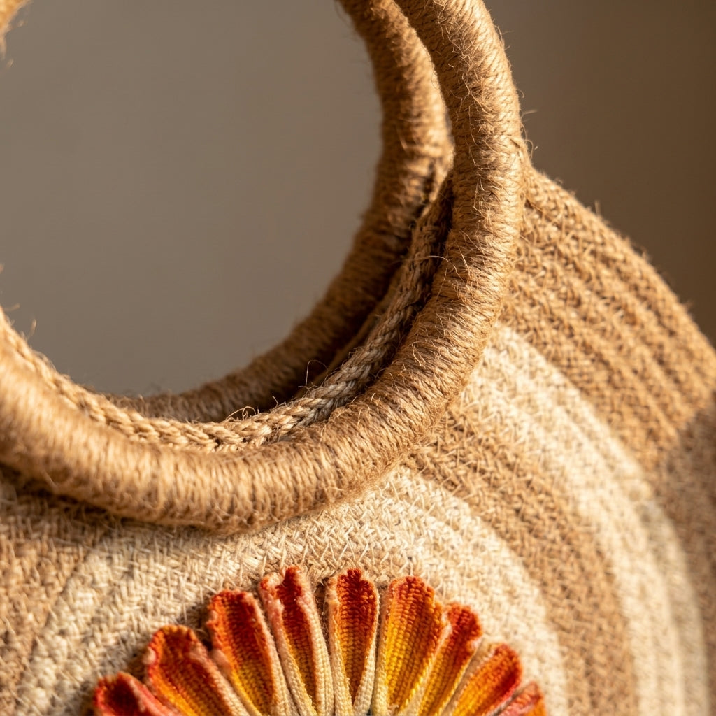 Sunburst Artisan Jute Handbag by The Roots of Heritage (4)