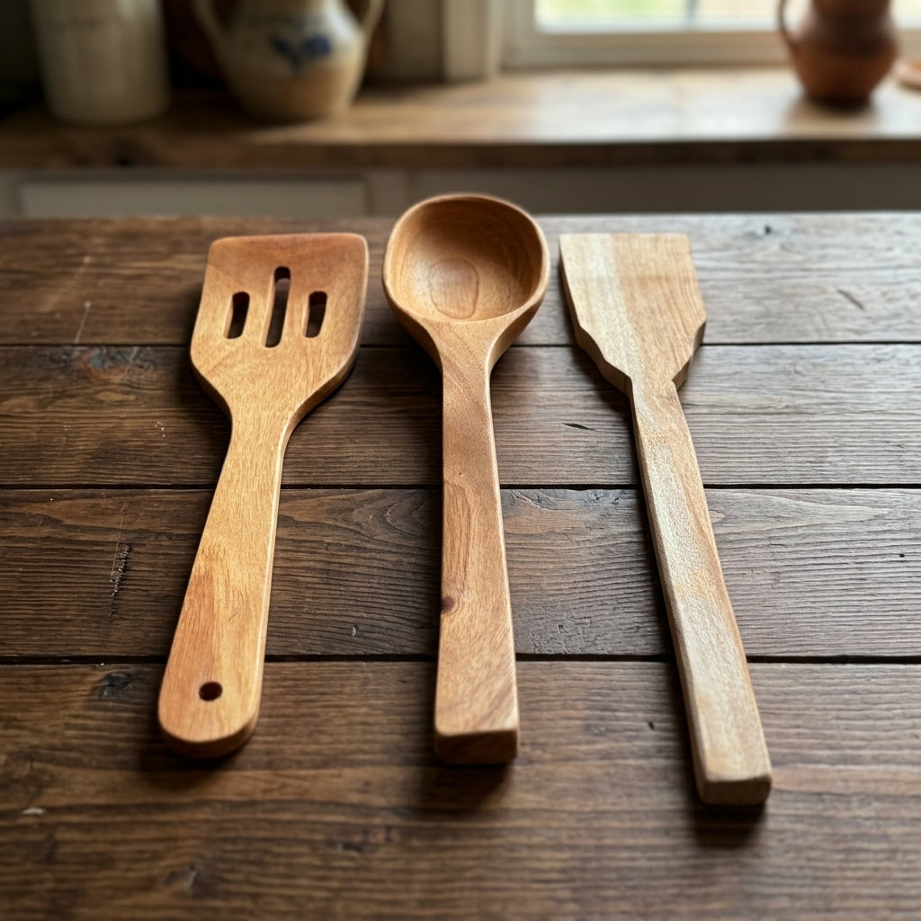 Artisan Wooden Kitchen Utensil Set by The Roots of Heritage (2)