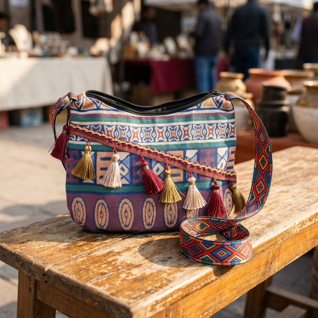 Artisan Kantha Crossbody Bag by The Roots of Heritage (3)