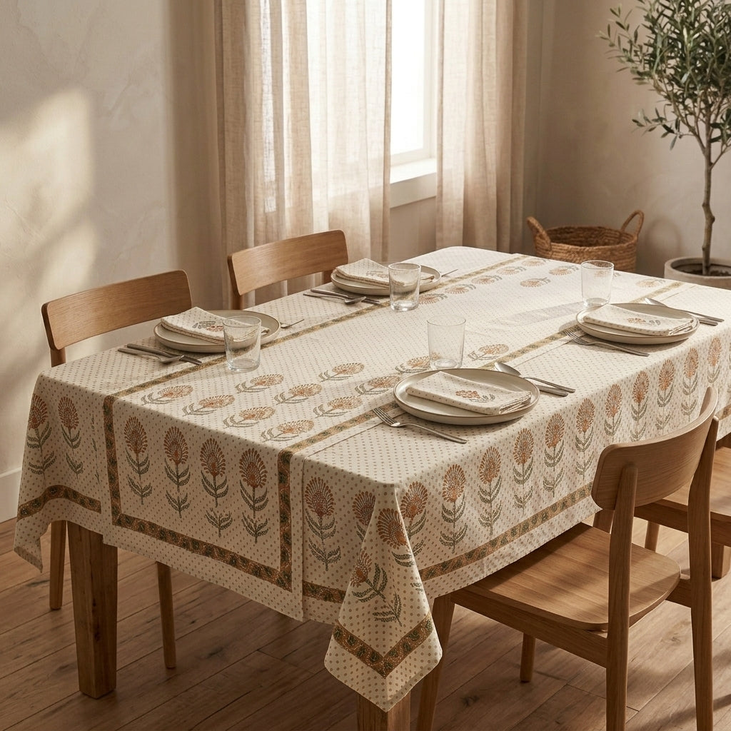 Handcrafted Floral Table Runner Set by The Roots of Heritage (2)