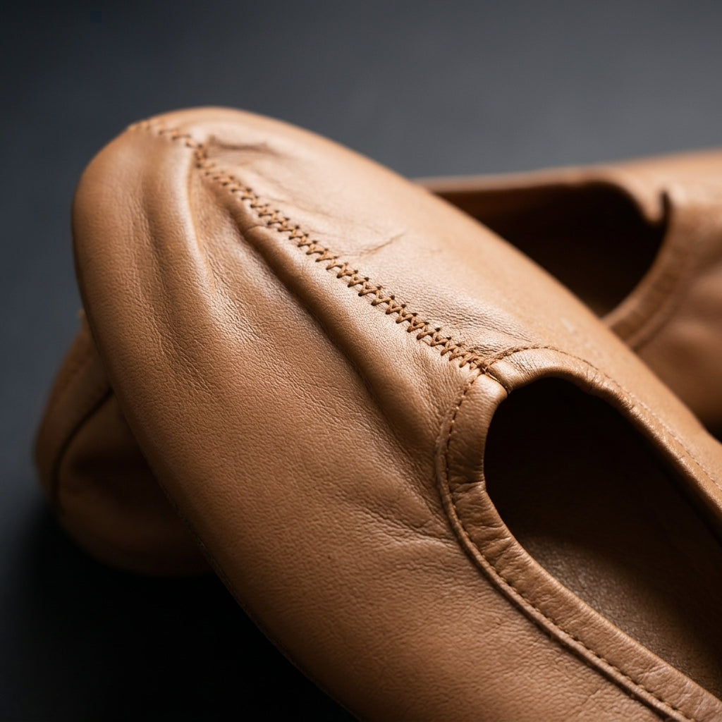 Handcrafted Leather Jutti Flats by The Roots of Heritage (4)