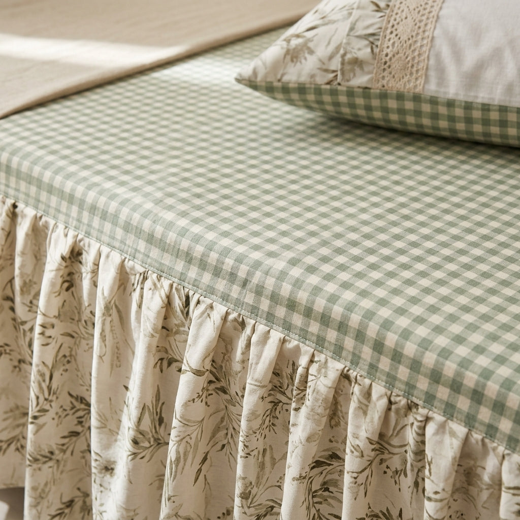 Meadow Gingham Artisan Bed Set by The Roots of Heritage (3)
