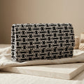 Handwoven Geo Weave Clutch Bag by The Roots of Heritage