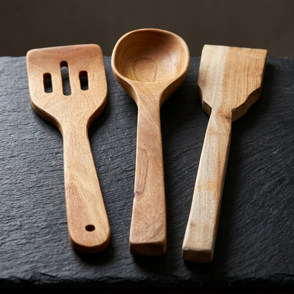 Artisan Wooden Kitchen Utensil Set by The Roots of Heritage (4)