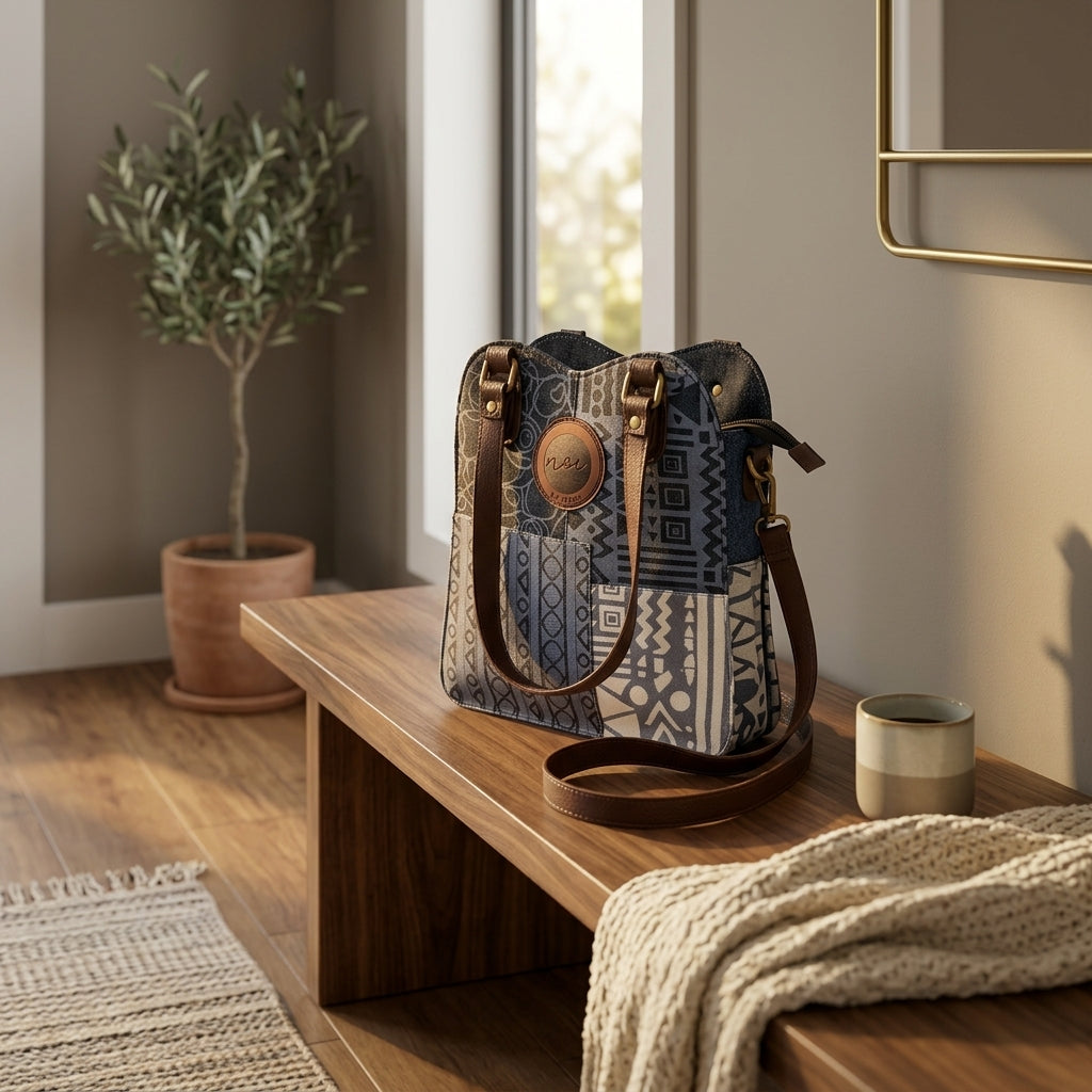 Noi Artisan Patchwork Crossbody Bag by The Roots of Heritage