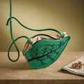Handwoven Leaf Crossbody Pouch by The Roots of Heritage