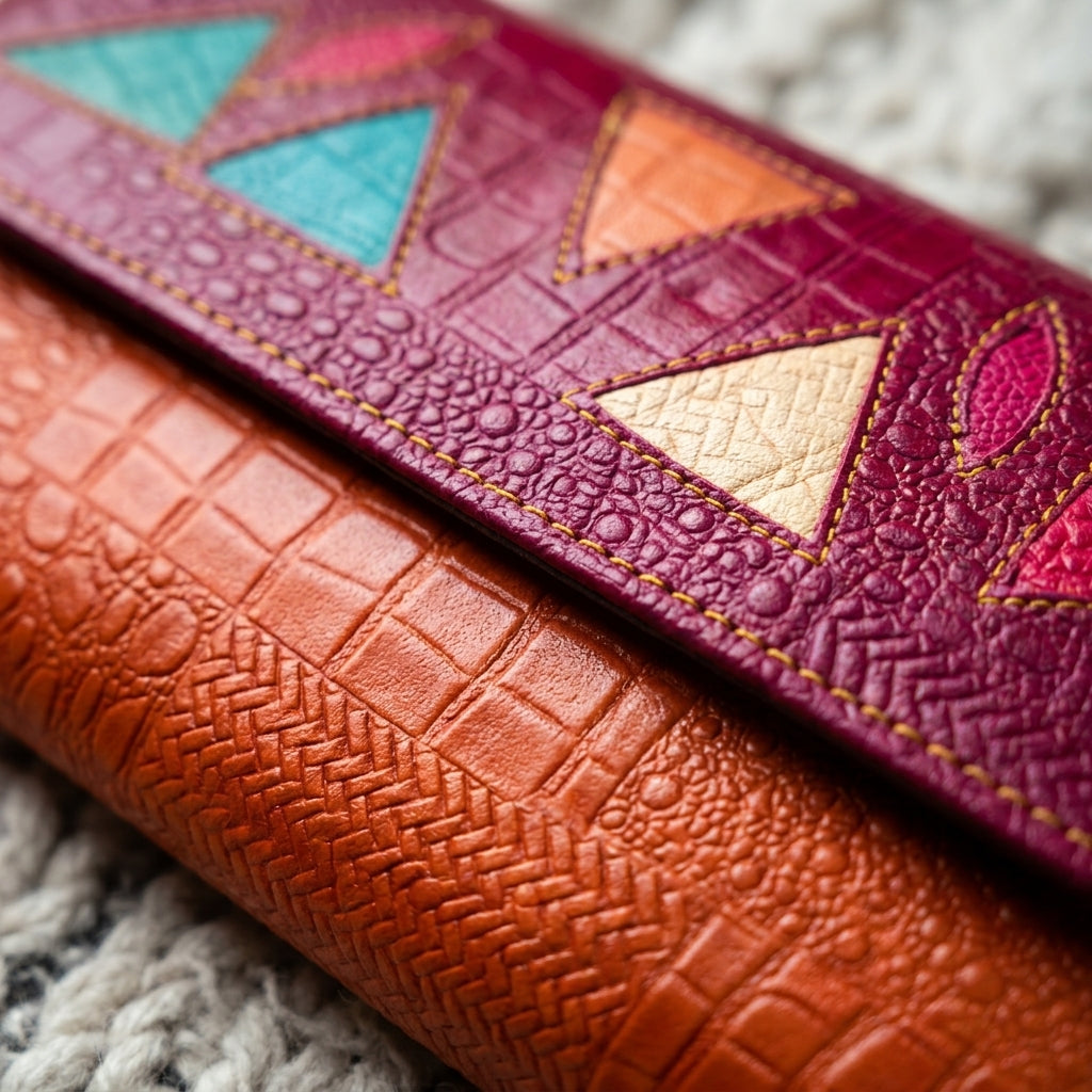 Artisan Geo Patch Envelope Clutch by The Roots of Heritage (4)