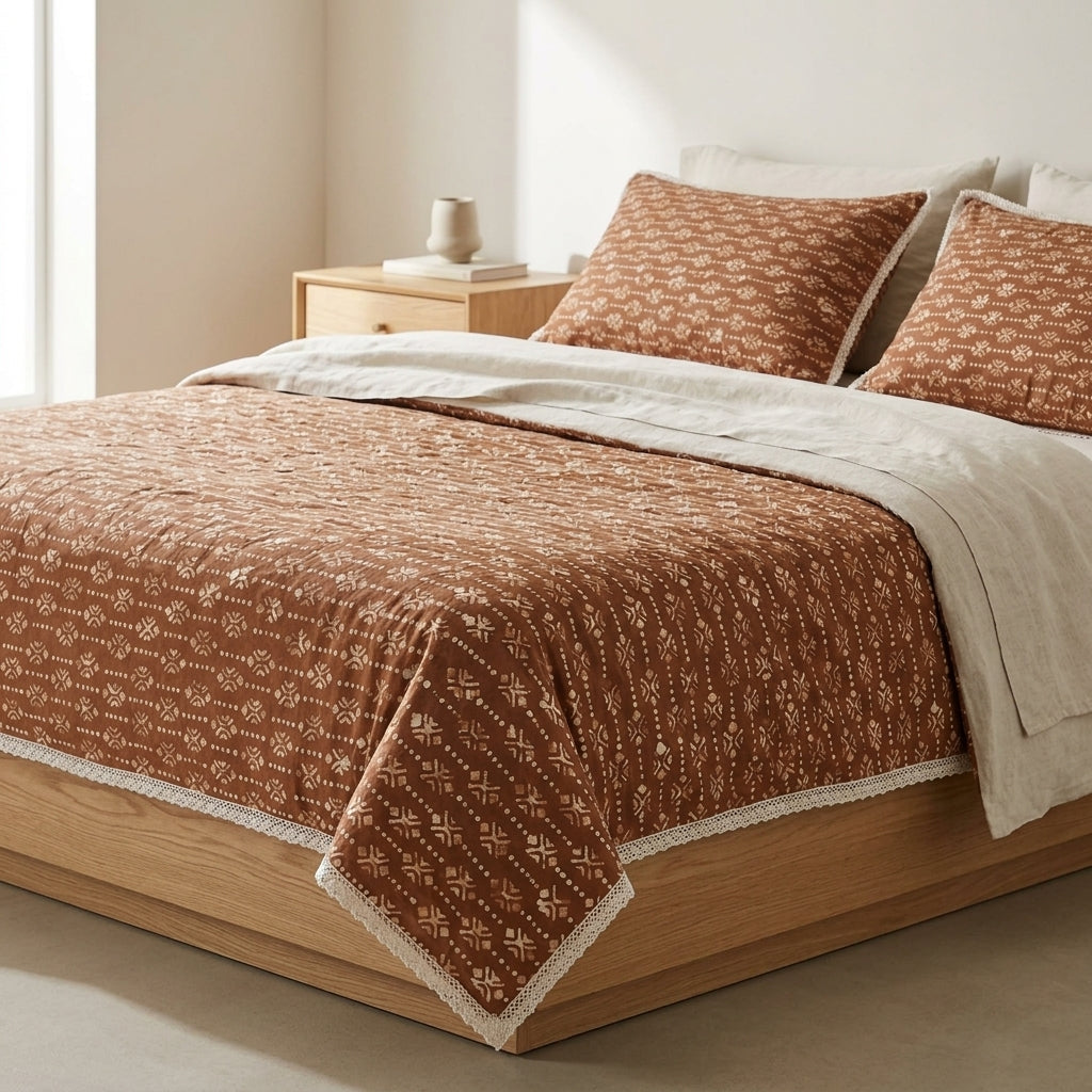 Heritage Block Print Bed Cover by The Roots of Heritage (5)