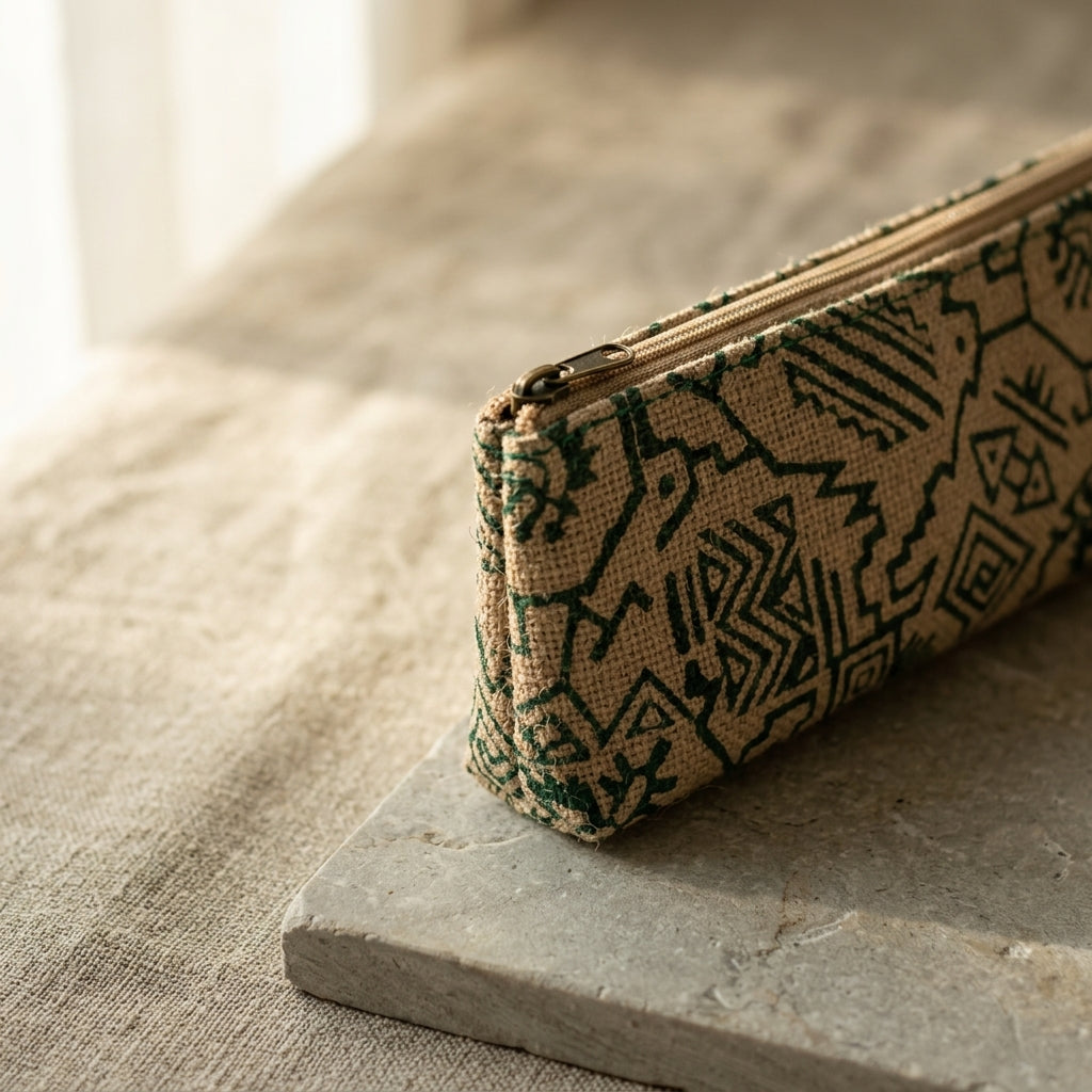 Handcrafted Jute Artisan Pouch by The Roots of Heritage (3)