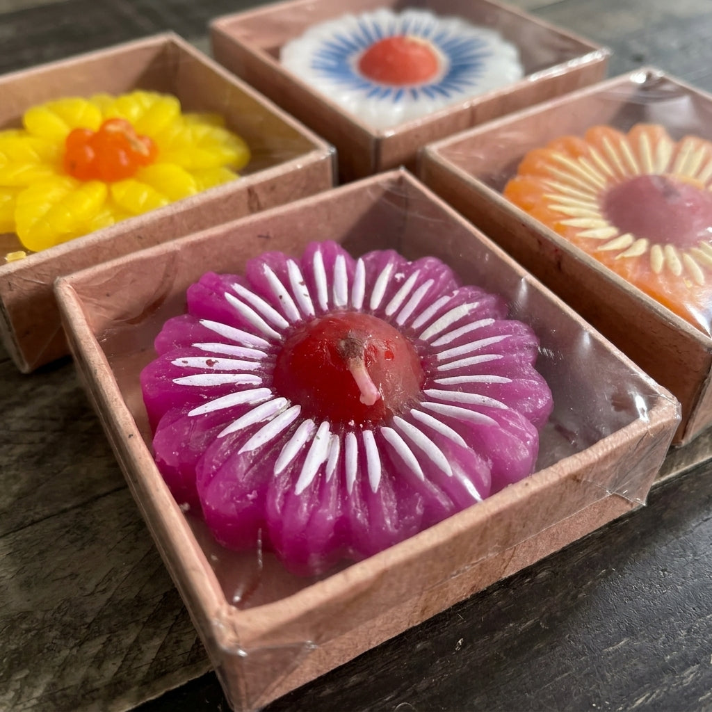 Artisan Floral Candle Set by The Roots of Heritage (4)