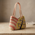 Handwoven Jute Hobo Tote by The Roots of Heritage