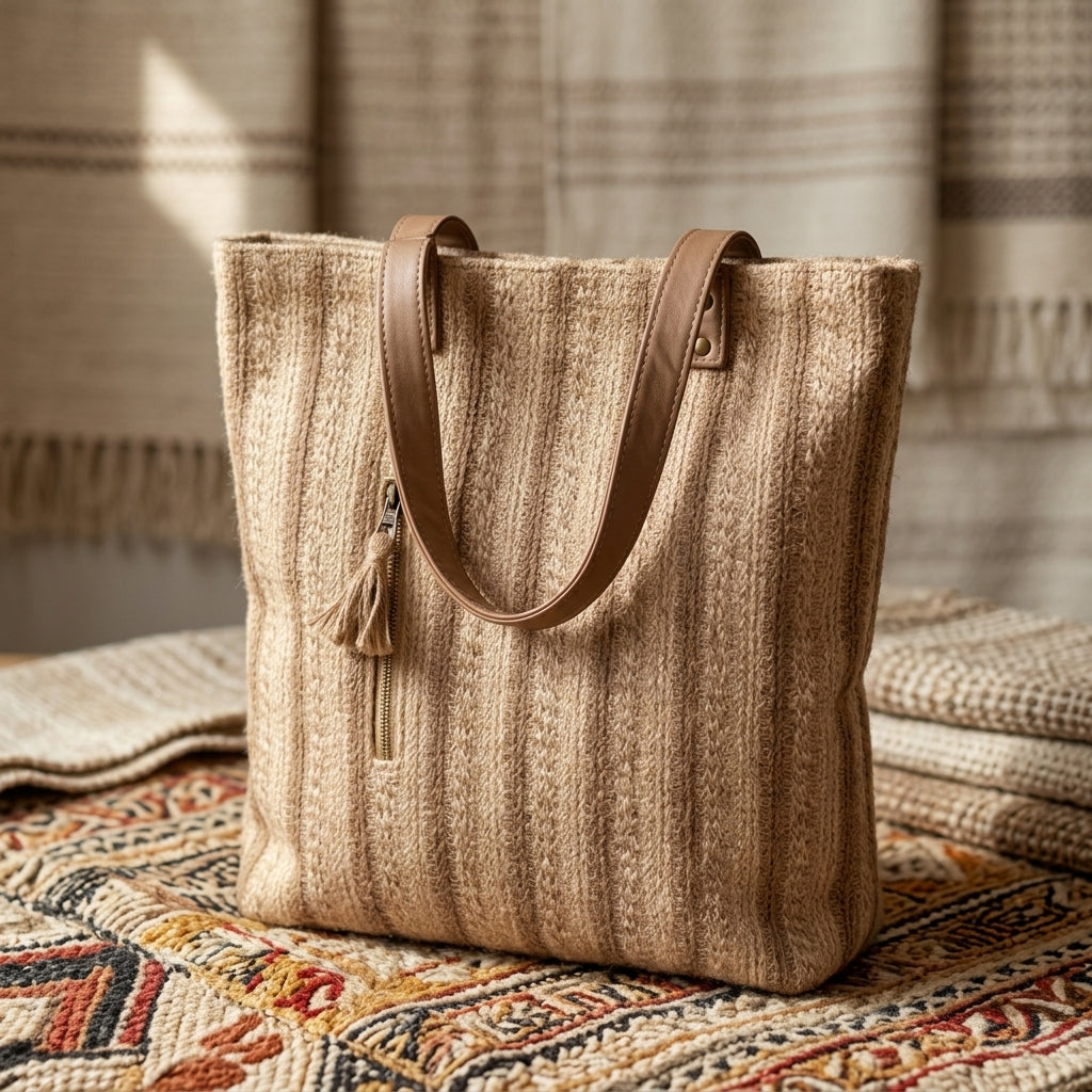 Handwoven Jute Everyday Tote by The Roots of Heritage