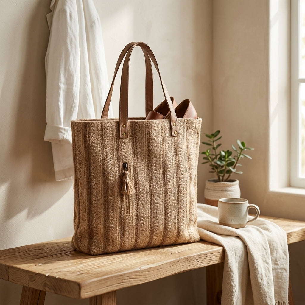 Handwoven Jute Everyday Tote by The Roots of Heritage (3)