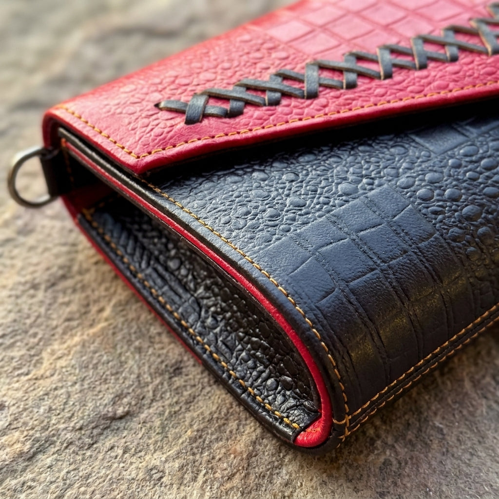 Handcrafted Embossed Envelope Clutch by The Roots of Heritage (4)