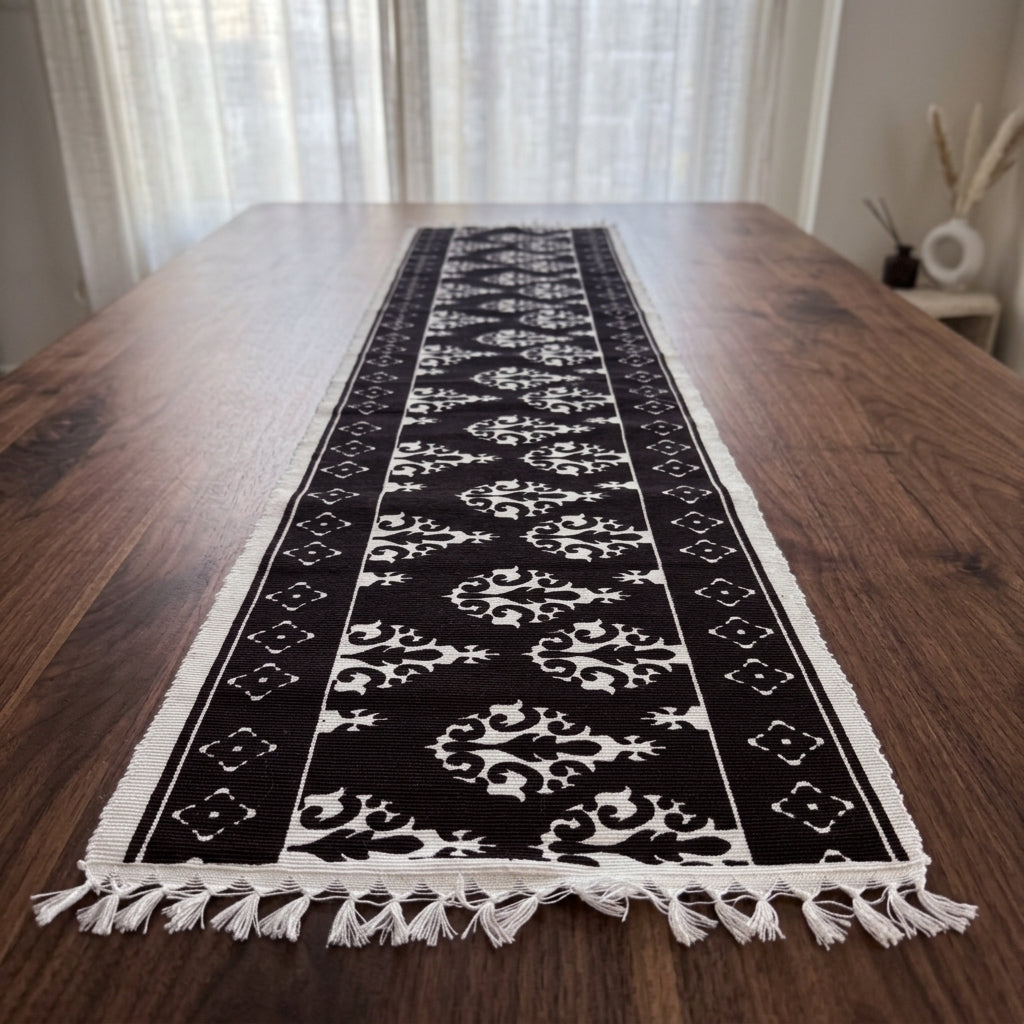 Handwoven Ornamental Table Runner by The Roots of Heritage (2)