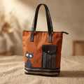 Whimsical Cat Jute Tote Bag by The Roots of Heritage
