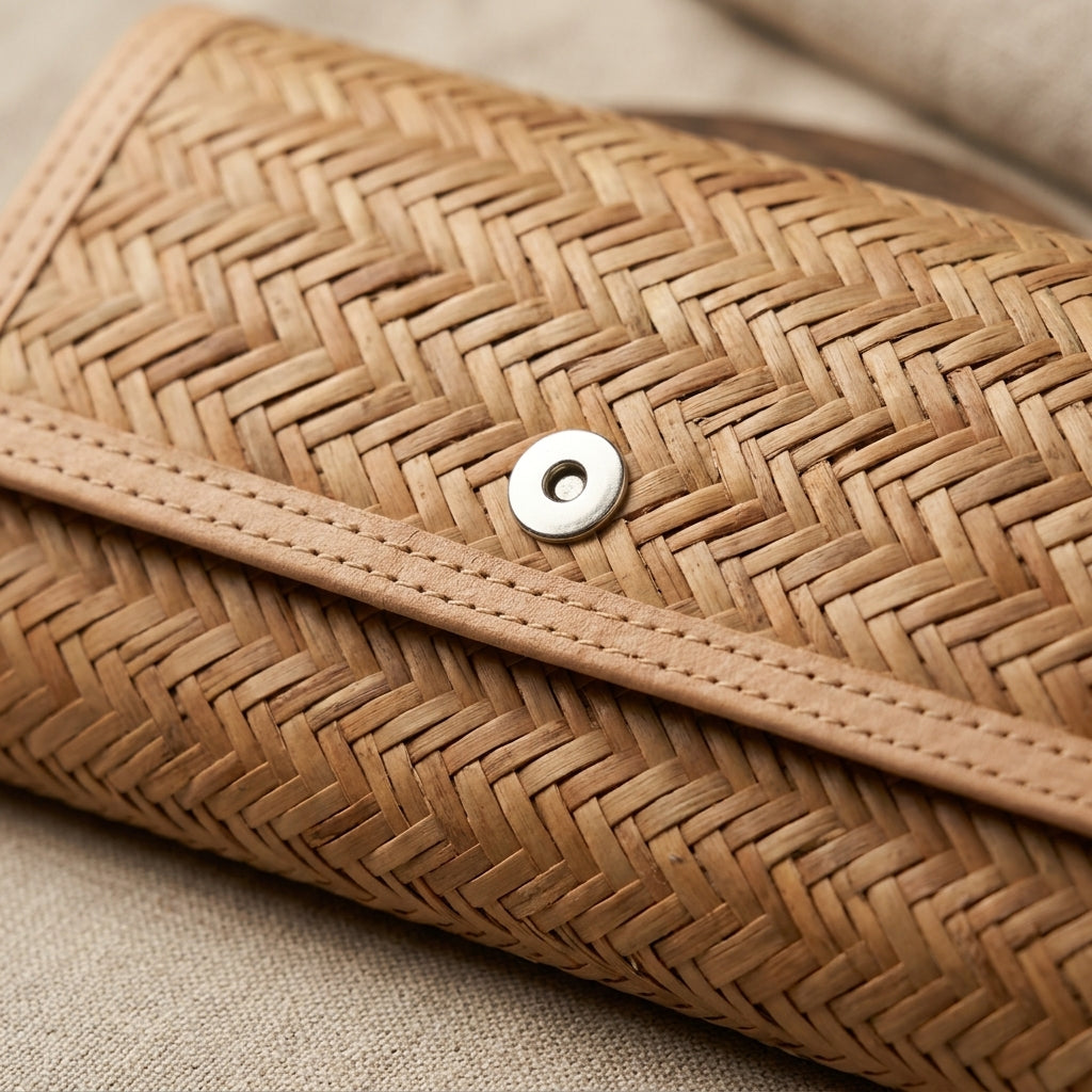 Handwoven Jute Envelope Clutch by The Roots of Heritage (4)