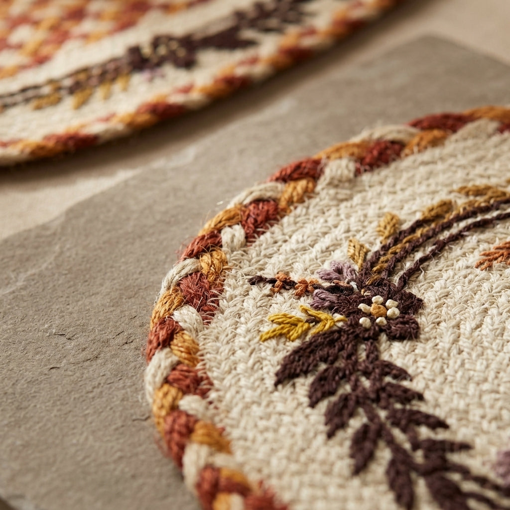 Meadowloom Jute Table Set by The Roots of Heritage (5)