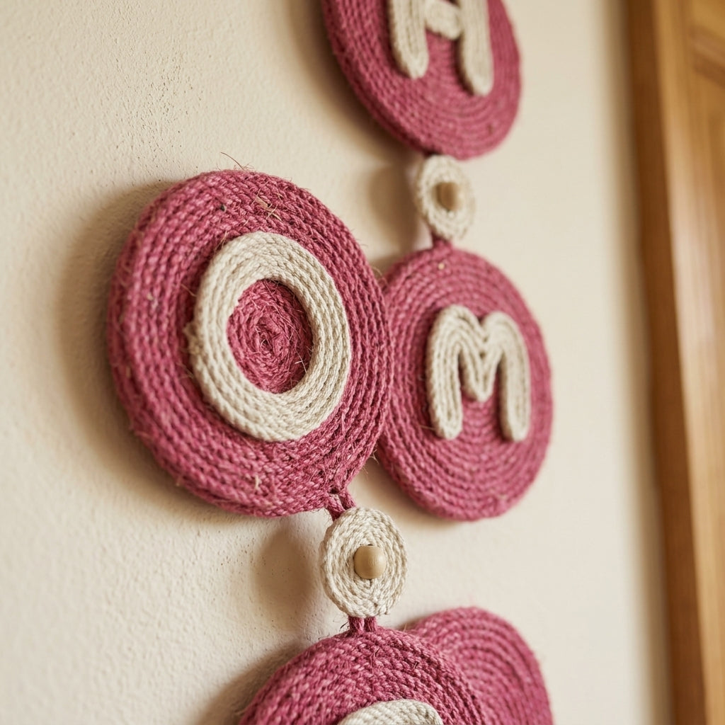 Handwoven Jute Welcome Wall Hanging by The Roots of Heritage (3)