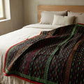 Handcrafted Kantha Bed Quilt by The Roots of Heritage