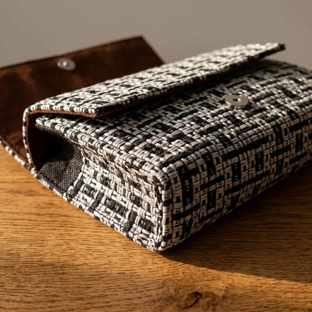 Handwoven Geo Weave Clutch Bag by The Roots of Heritage (2)