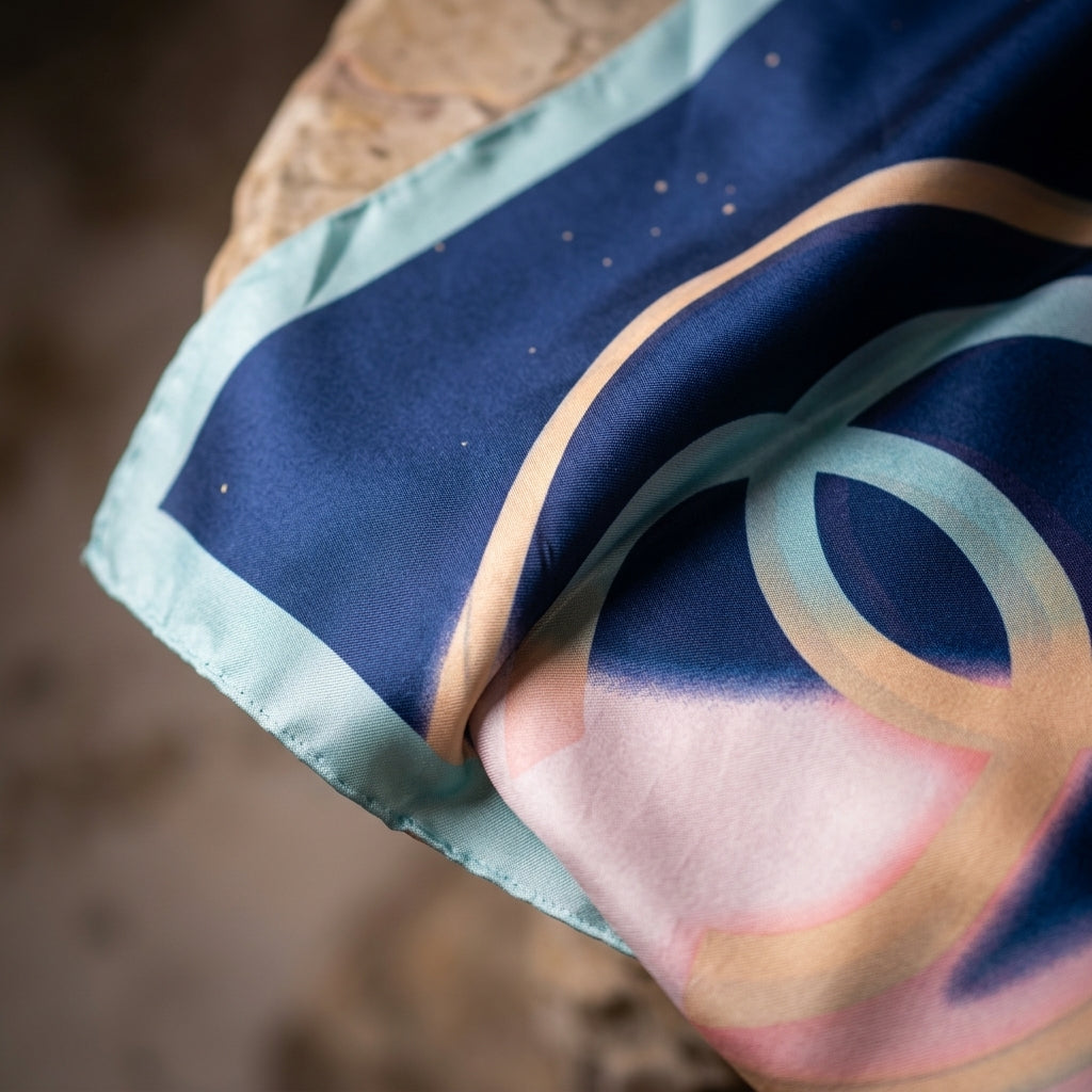 Celeste Orbit Silk Scarf by The Roots of Heritage (2)