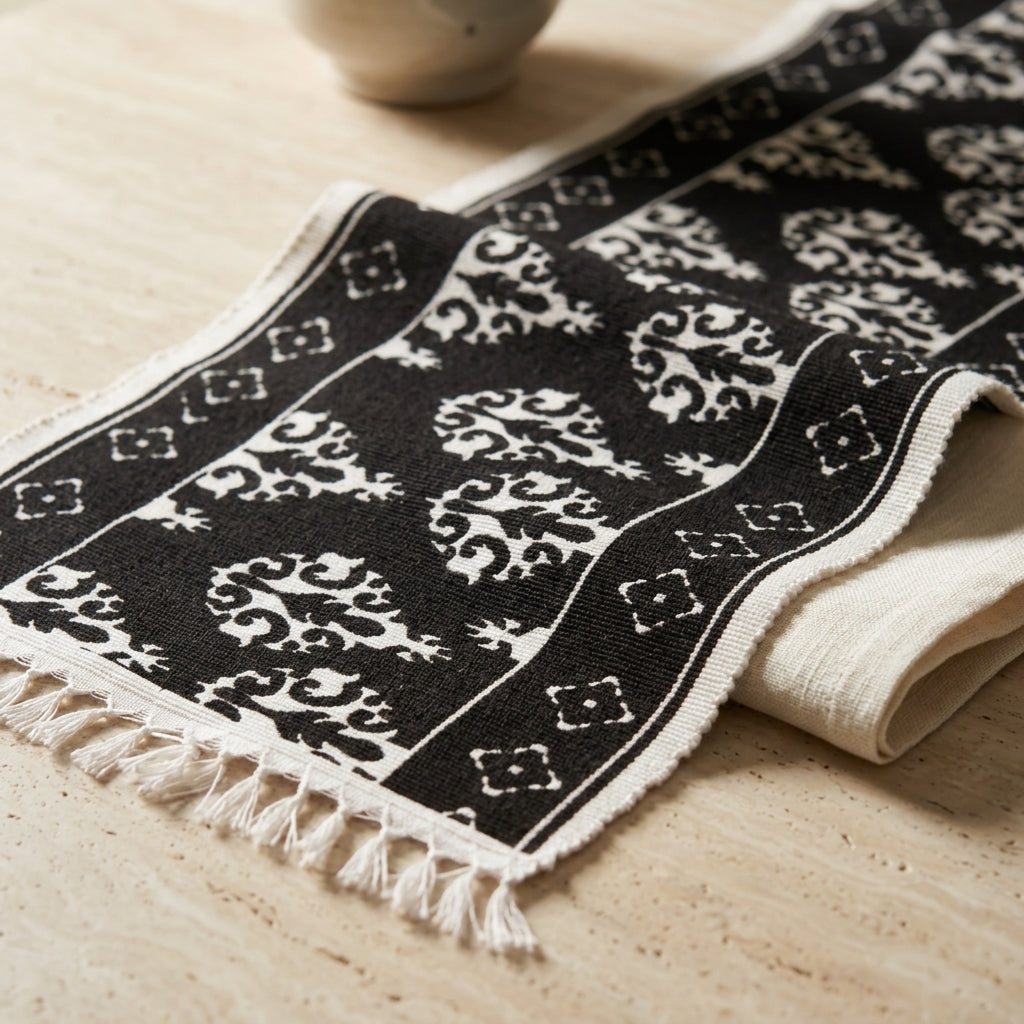 Handwoven Ornamental Table Runner by The Roots of Heritage (3)