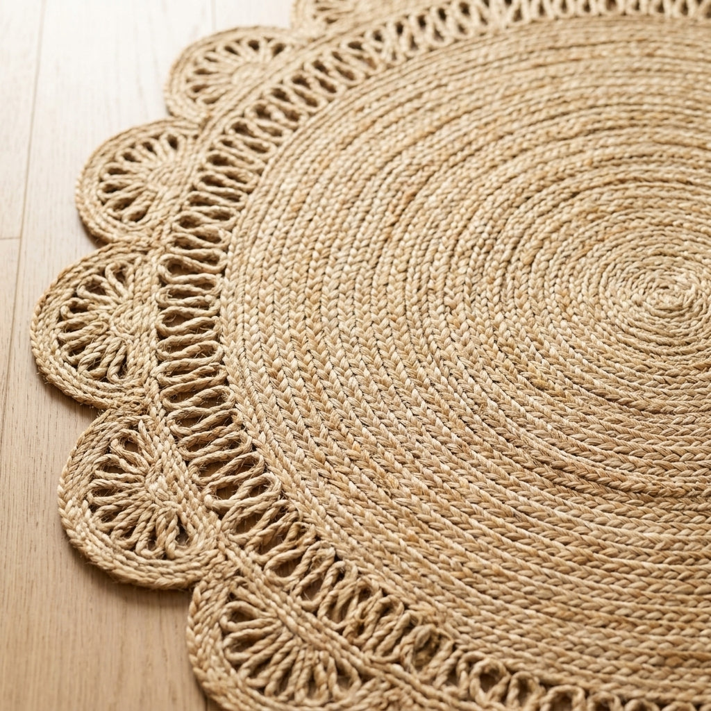 Heritage Weave Jute Statement Rug by The Roots of Heritage (3)