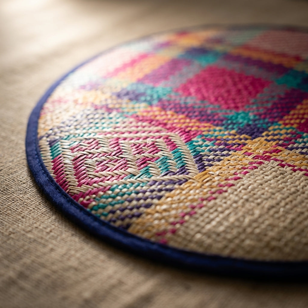 Heritage Jute Round Table Mat Set by The Roots of Heritage (5)